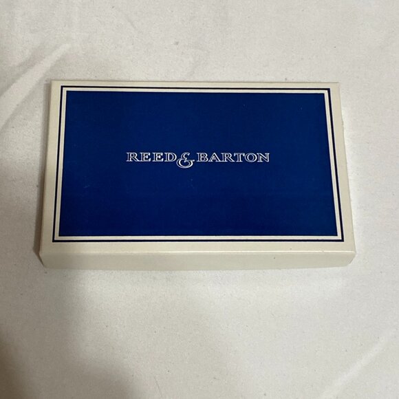 VINTAGE REED & BARTON SILVER PLATED EXECUTIVE CARD CASE #689 - Picture 1 of 6